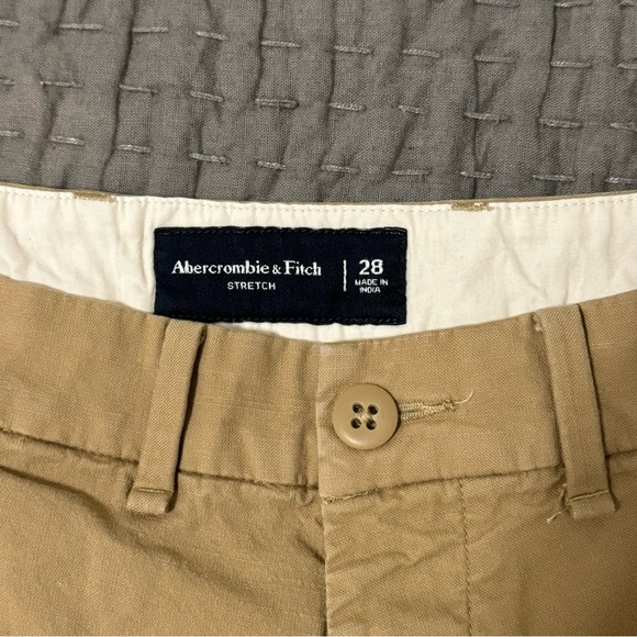 Abercrombie & Fitch Mens Khaki Chino Shorts - Picture 4 of 5
